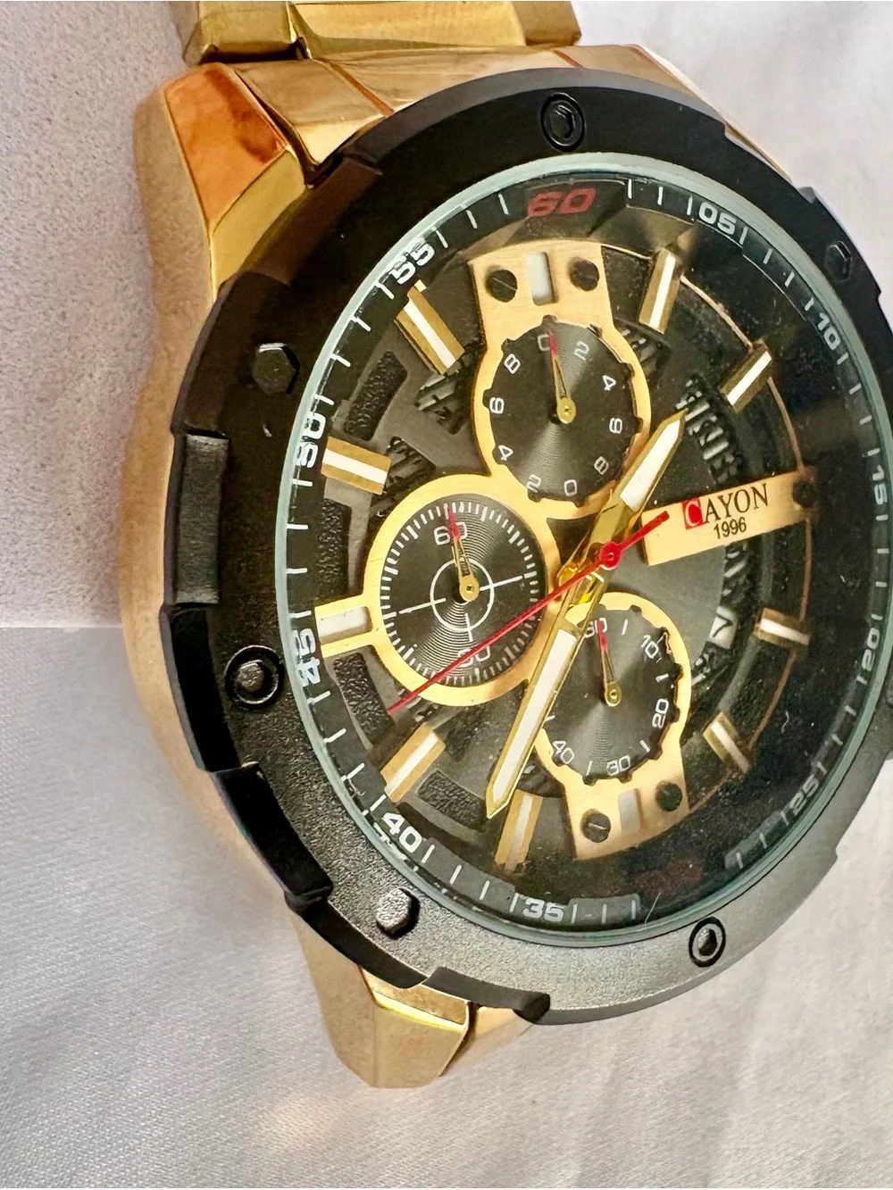 CAYON 1996 Gold-Tone Men's Watch